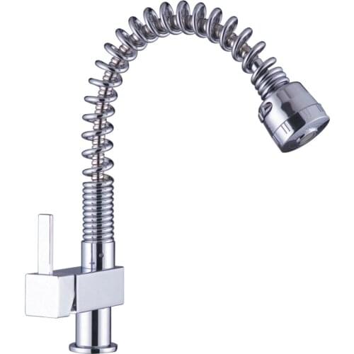 Free ship Pull-Out chrome Plate Kitchen Faucet Single Lever Single Hole Mixer Tap