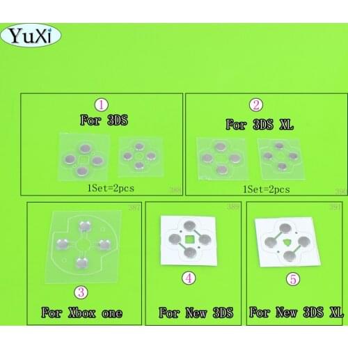 YuXi For XBOX ONE Controller D Pads Metal Snap Dome PCB board Conductive fIlm For new 3DS XL D-Pad Metal Dome Snap PCB