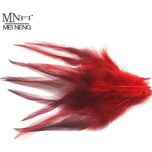 MNFT 100pcs Dyed Nature Pheasant Saddle Feather Hair Fly Tying Hackle Material Ginger Blue Cream White Rose Red Multiple Colors