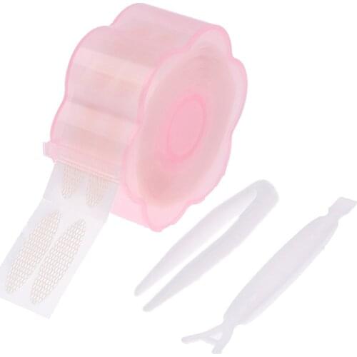 360pcs/set Invisible Double Eyelid Tape Sticker Olive Lifting Eye Fold Magic Natural Eye Tape Roller Fork Makeup Tools