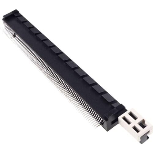 5pcs PCI Express 16x Slot PCIe x16 164 Pin Sokcet Straddle Mount PCB Slide Lock Female Straight Through Holes Pitch 1.0mm