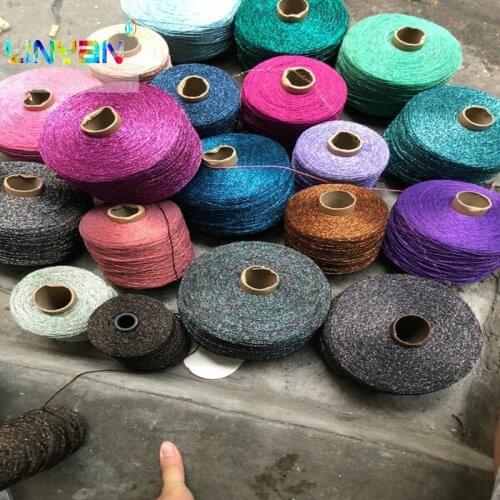 500g*1 piece Yarns crochet Metallic+Cotton metallized thread Hand Knitting Yarn For Knitting& Crocheting matethreads DIY t74