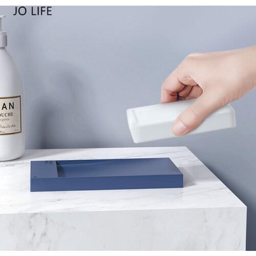 JO LIFE Bathroom Accessories Portable Storage Tray Soap Box Draining Soap Holder Creative Storage Rack