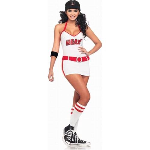 Free Shipping Sexy Sport Costume Dress 3S1400 Female Baseball Player Costume