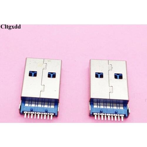 Cltgxdd 5pcs/lot USB 3.0 A Type Male Plug Connector G47 for High-speed Data Transmission