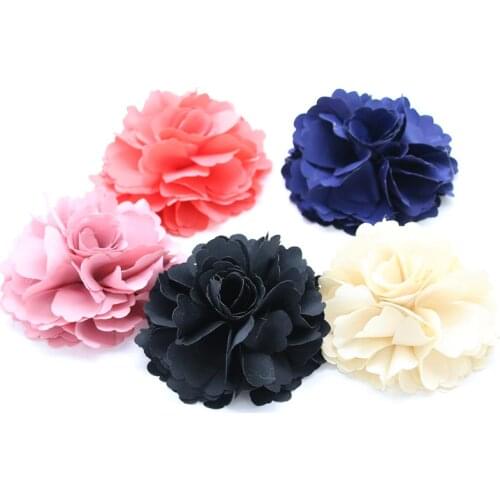 2021 new fashion satin flower children fashion hair accessories hairclips and brooches kids fashion organment accessories