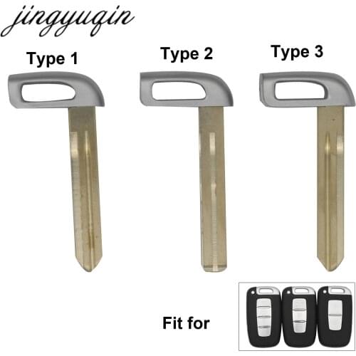 Jingyuqin 10x Smart Emergency Key Blade Fit For Hyundai Elantra IX35 Sonata 8 for Kia K2 K5 Sportage Forte Replacement