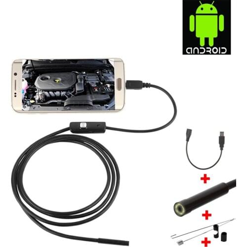 Endoscope Camera Flexible IP67 Waterproof USB Android 5.5 mm Inspection Borescope Camera for Phone PC Notebook 6LEDs Endoscope
