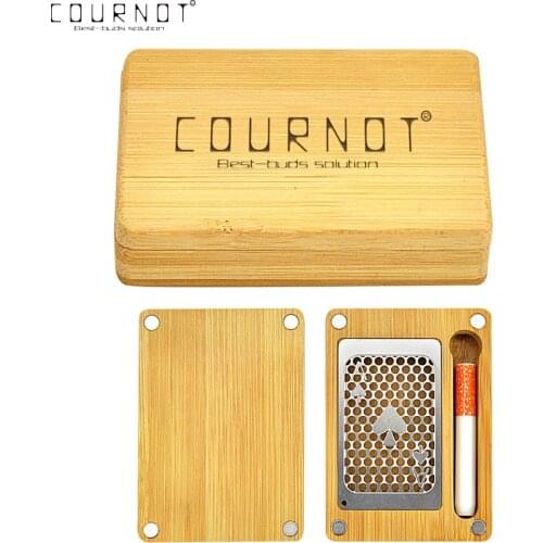 Natural Handmade Tobacco Box Bamboo Wood Pipe Set Wooden Stash Case Cigarette Storage Box Roll Tray Herb Smoke Pipe Accessories