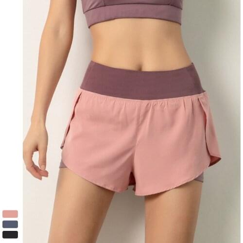 Summer Running Shorts Gym Shorts Women 2 In 1 Marathon Quick Dry Shorts pockets Sport Shorts Breathable High Waist Yoga Shorts