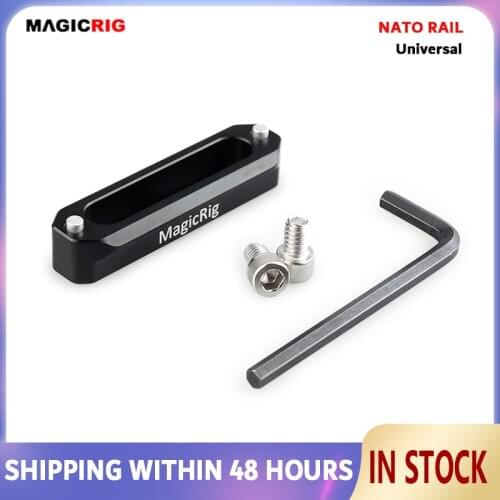 MAGICRIG DSLR Camera Quick Release Safety Rail 7cm 2.75 Inches Long with 1/4'' Screws For DSLR Camera Cage Rig