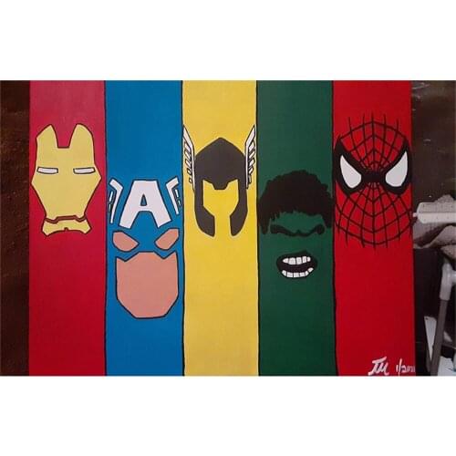 Настенные масляные картины MARVEL China At AliExpress
