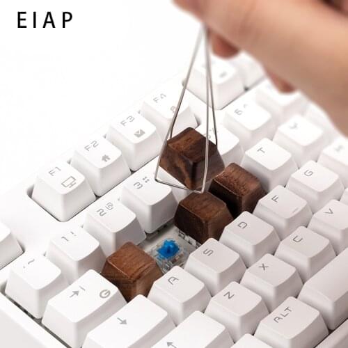 Black Walnut Keycaps Mechanical Keyboard Keycap Wood Without Engraving OEM Height Can Freely Match ESC Direction Key QWER ASFD
