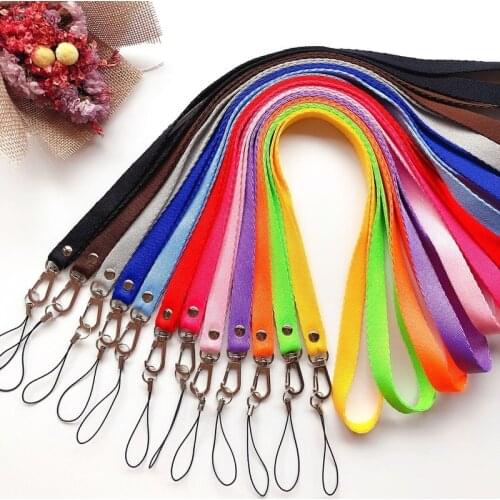 Mobile Phone Straps Metal Clip Hanging Neck Rope Lanyard for IPhone Camera USB Holder ID Pass Card Name Badge Holder