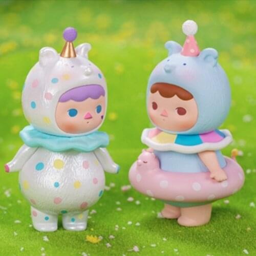 Cute Anime Figure Gift Surprise Box Original Pop Mart Pucky Three Little Pigs Series Blind Box Toys Model Confirm Style