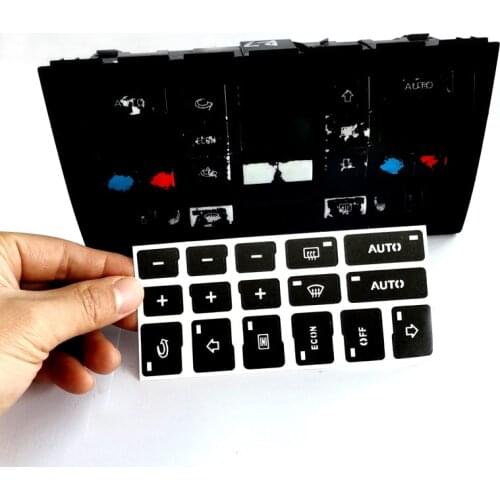 Car Air Condition AC Climate Control Button Repair Stickers Decals For A4 A6 B6 B7 2000 2001 2002 2003 2004