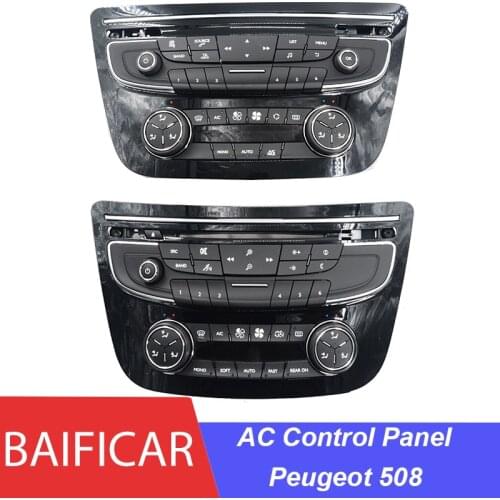 Baificar Brand New Genuine Air Conditioner Control Panel AC Conditioning CD Multi Function 98023795XZ-00 For Peugeot 508