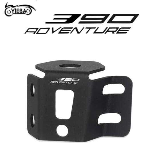 New For 390 ADVENTURE ADV 2021 2020 2019 Aluminum Motorcycle Rear Brake Pump Fluid Tank Oil Cup Reservoir Guard Cover Protector