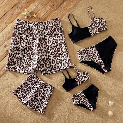 PatPat 2021 New Arrival Summer Family Look Floral Print One-piece Matching Swimwears