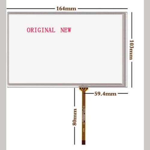 New 7.1 inch touch screen handwriting screen screen AT070TN83 V.1 vehicle DVD control screen 164*103