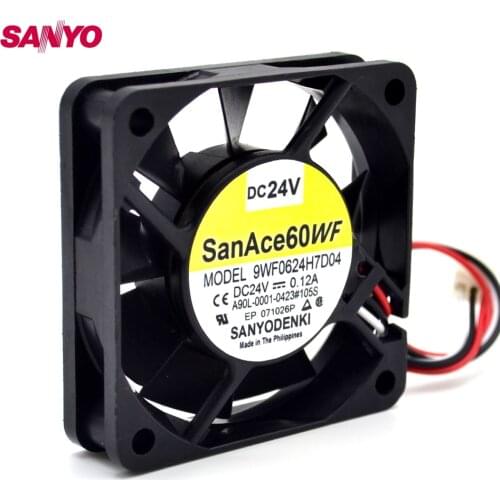9WF0624H7D04 A90L-0001-0423#105S 24V 0.12A 6015 6cm 60mm cooling fan