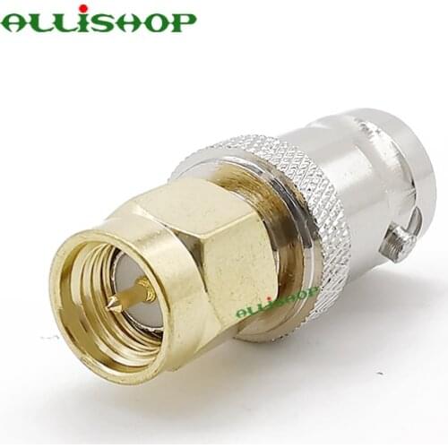 RF Coaxial Coax Adapter SMA Male to BNC Female Jack RF Connector for Antennas Wireless LAN Devices Coaxial Cable Wi-Fi Radios