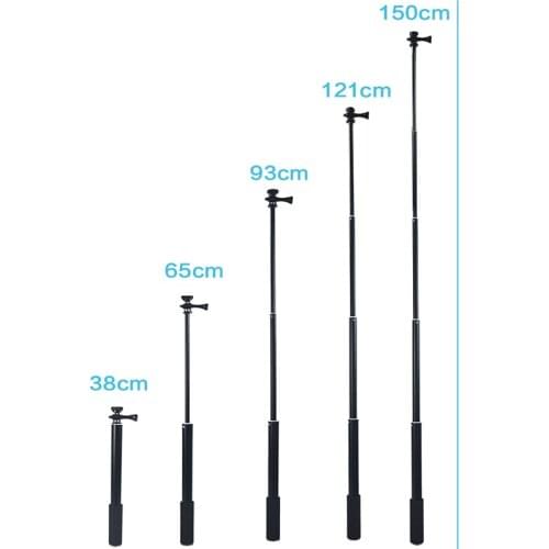 Selfie Stick with Tripod 59Inch Extendable Monopod Phone Clip for Gopro Hero 9 8 7 6 5 SJCAM sj4000 Xiaoyi yi 4K EKEN Sports Cam