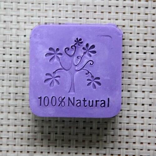 Nicole Acrylic Soap Seal Stamp Tree Pattern for Natural Handmade Soap Decoration