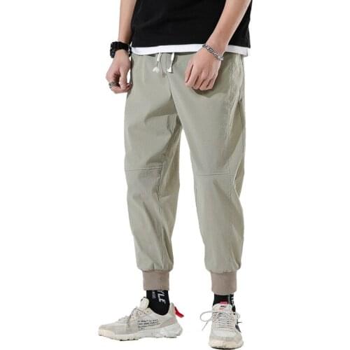 2021 Streetwear Pockets Harem Pants Men Spring Summer Casual Sweatpants Hip Hop Joggers Jogging