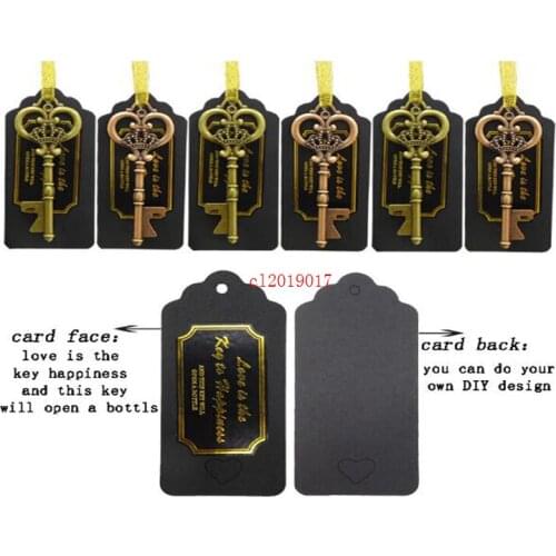 Creative vintage crown bottle opener key wedding decoration accessories zinc alloy wedding pendant return gift bottle opener