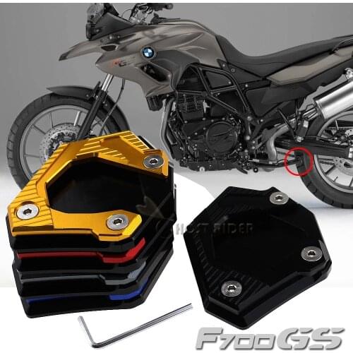 For BMW F700GS 2013 2014 2015 2016 2017 F700 GS Motorcycle CNC Aluminum Side Kickstand Stand Extension Support Plate