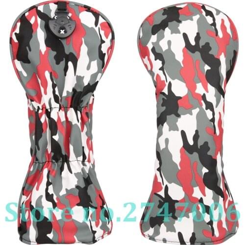 1pc Red Camouflage Golf Club Fairway Wood Head Cover Fairway Cover Camou 3 5 Wood Cover