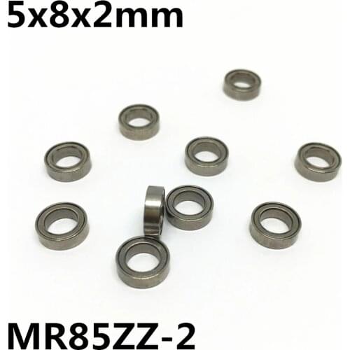 10Pcs MR85ZZ-2 5x8x2 mm Deep groove ball bearing Miniature bearing High qualit MR85-2 Open