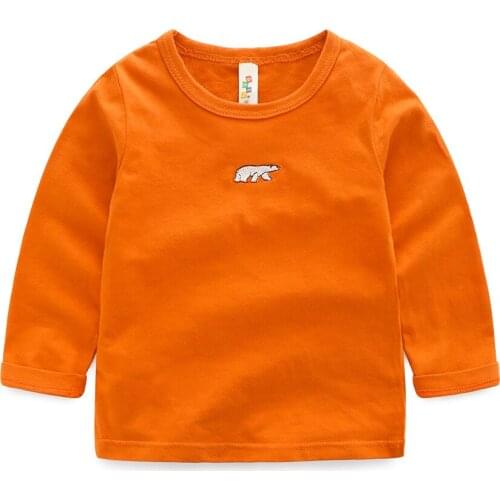 2020 boy girl brand Bottoming shirt spring fashion Long sleeve T shirt Cotton sports Print child top&tees baby clothes clothes