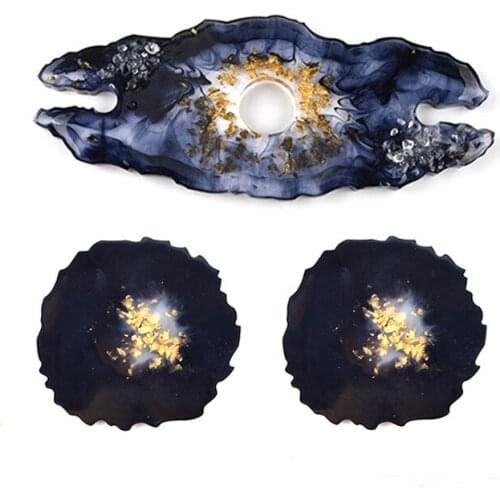 3pcs/lot Irregular Wine Rack Resin Mold Crystal Epoxy Resin Mold Silicone Red Wine Tray Mold Shaped Wine Glass Rack Coaster Mold