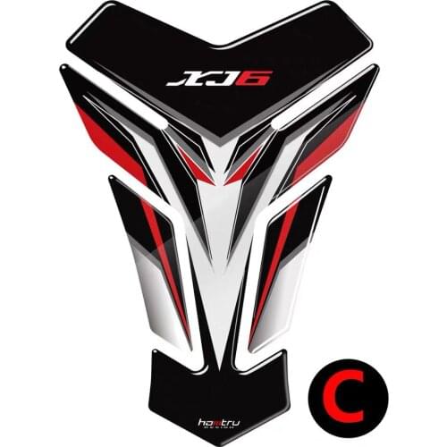 3D Carbon-look Motorcycle Tank Pad Protector Decal Stickers Case for Yamaha XJ6 XJ6N XJ6S Tank