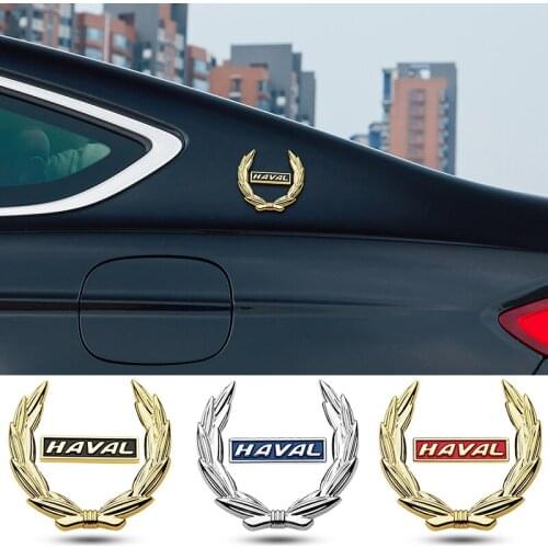 Car Side Metal Stickers for Haval Logo H2 Jolion H6 H9 H5 H8 H2S Silah M2 M3 Tabanca Korna Window Emblem Trunk Badge Accessories