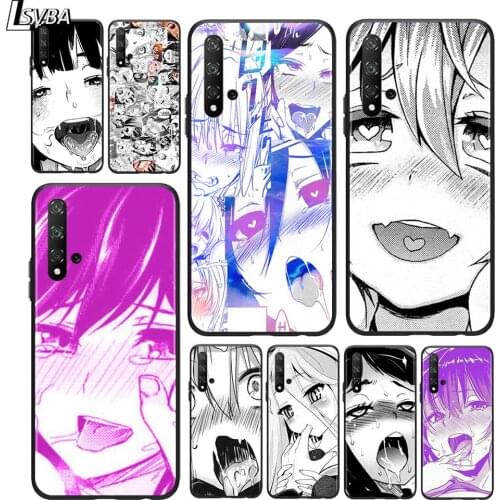 Anime Girl Cartoon Faces for Huawei Honor 9X Lite 8X 9S 9A 9C 30 20 10i 20 10 10i 9 Lite 8C 8A 7C 7A Pro Black Phone Case