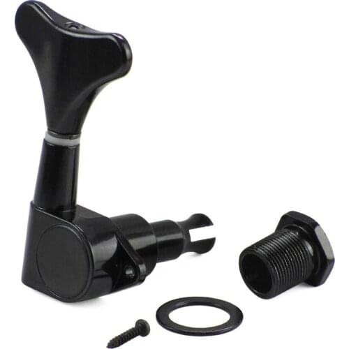 FLEOR 1pc Black Sealed Bass Guitar Tuning Pegs Keys Machine Heads Tuner 1L or 1R