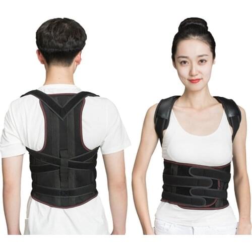 Four Adjustable Straps Posture Corrector Back Support Lumbar Shoulder Brace Back Spine Postural Correction Health Fixer Tape