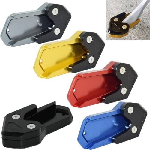 Motorcycle Parts CNC Kickstand Kick Side Stand Extension Base Enlarger Plate Pad for KYMCO AK 550 AK550 2016 2017 2018 2019 2020