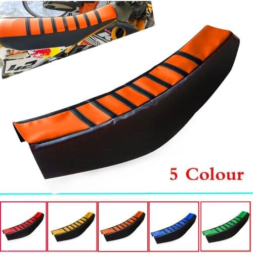 For SX XC XCW EXC EXCF XCFW SXF SXR EXCR 125 144 150 200 250 300 350 450 500 Motorcycle Ribbed Gripper Soft Seat Cover