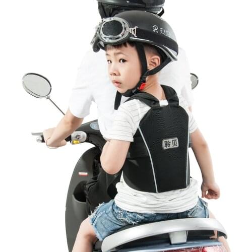 Fastrider Adjustable Children Carrier mash Belt Electric Motorcycle Safety Belt Durable Baby Carrier Harness for Travel Riding