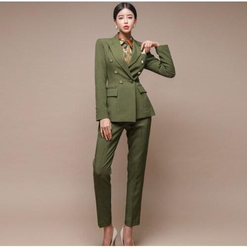 GELITAYIN Women's Business Trouser Suits