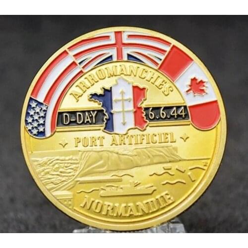 1944.6.6 WW II Commemorating Normandy Landing Victory Day Collectible Coin Challenge Coin Gift