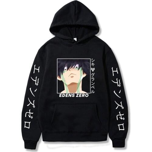 2021 Hot Anime Edens Zero Hoodie Men Hip Hop Streetwear Harajuku Clothes Tops Loose Pullover Male