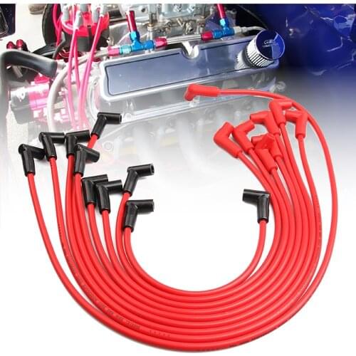 4048 Spark Plug Wire Set 8mm For Small Block Chevy 283 307 327 350 400 HEI SBC