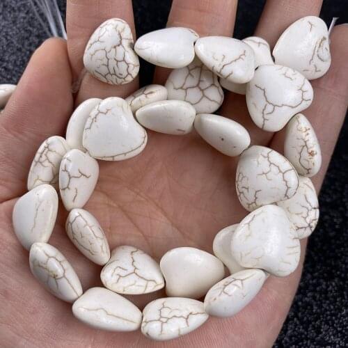 Natural Stone Heart shape High Quality charm small Beads for Jewelry Making DIY Necklace Bracelet Accessories