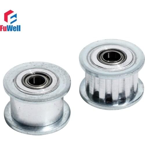 XL-12T Idler Pulley 3/4/5/6mm Inner Bore Timing Belt Pulley with Bearing Aluminum Alloy Belt Width 11mm 12T Idle Gear Pulley