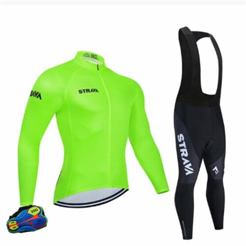 2021 New Mens Long Sleeve Winter Mtb Breathable Cycling Jersey Cycling Gear Bike Wear Bib Pants Recycle Mens Cycle Jersey Suit